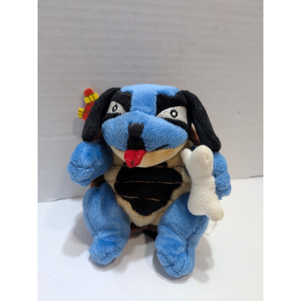 Big Dogs Plush Toy Unisex Small Blue Good Blastoise Pokemon Parody Bone Sword